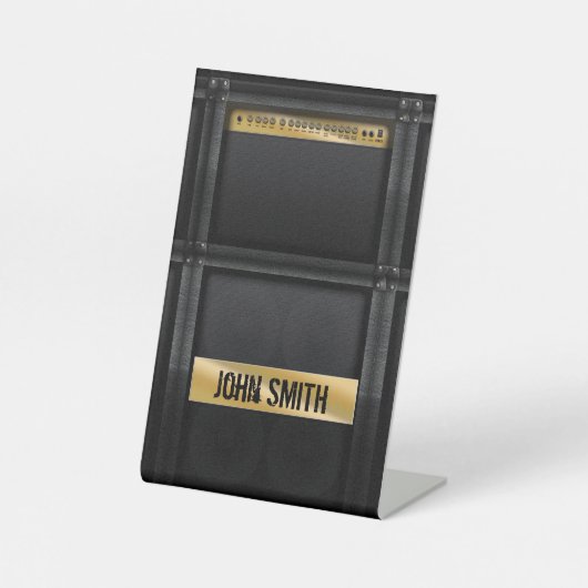 ギターアンプ(名前をカスタムする) 台座サイン (正面)