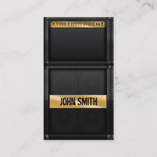 ギターアンプ(名前をカスタムする) 名刺 (正面)