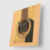 ギターアートウォールクロック スクエア壁時計 (傾斜)