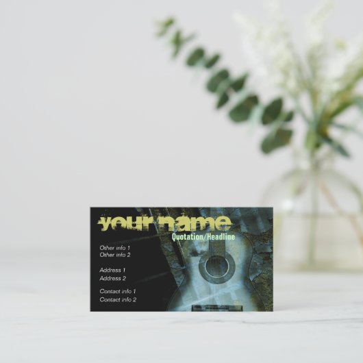 ギターアートファンタジー名刺 名刺 (スタンド正面)