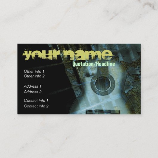 ギターアートファンタジー名刺 名刺 (正面)