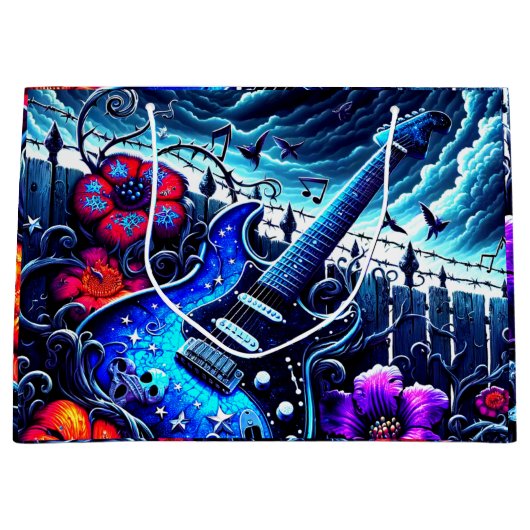 ギターアートー ラージペーパーバッグ (正面)