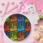 ギターアート ペーパープレート (パーティー)