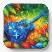 ギターアート ペーパープレート (正面)