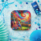 ギターアート ペーパープレート (パーティー)