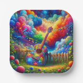 ギターアート ペーパープレート (正面)