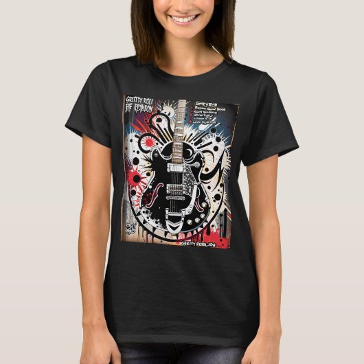 ギターアート Tシャツ (正面)