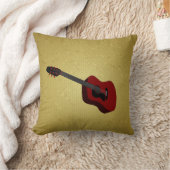 ギターイラストレーション枕 クッション (ブランケット)