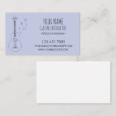 ギターインストラクターギタリストプロフェッショナルミュージシャン 名刺 (正面/裏面)