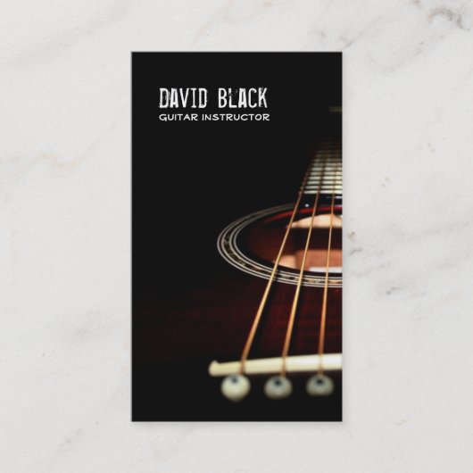 ギターインストラクターミュージック名刺 名刺 (正面)