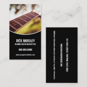 ギターインストラクター曲線黒枠 名刺 (正面/裏面)