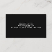 ギターインストラクター音楽楽器名刺 名刺 (裏面)