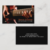 ギターインストラクター音楽楽器名刺 名刺 (正面/裏面)
