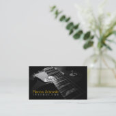 ギターインストラクター、音楽、楽器 名刺 (スタンド正面)