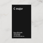 ギターインストラクターC 専攻の 名刺 (裏面)