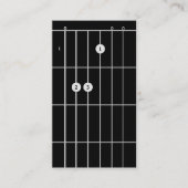 ギターインストラクターE 専攻の 名刺 (正面)