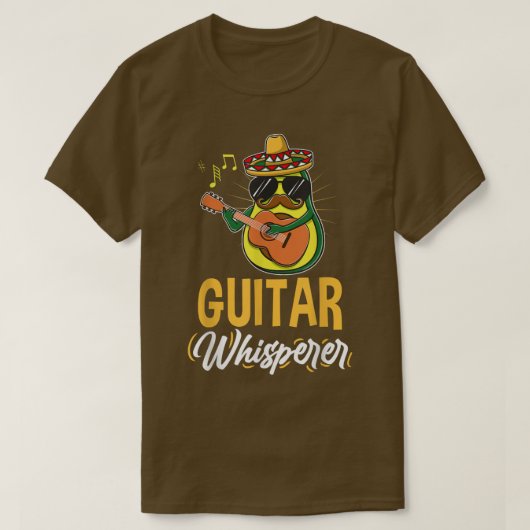 ギターウィスレアボカドギタリスト Tシャツ (デザイン正面)