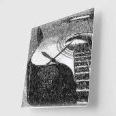 ギターウォールクロック スクエア壁時計 (傾斜)