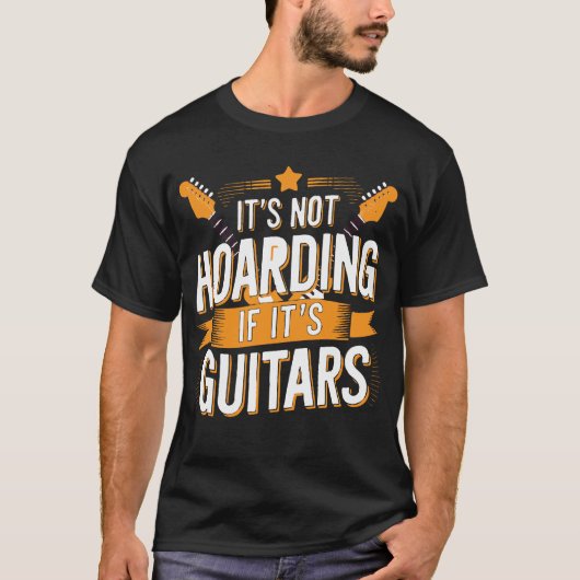 ギターウォールゴールはっきりした- Tee for Six-String Addict Tシャツ (正面)