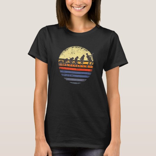 ギターエボリューションロックスターギタリストミュージカル服 Tシャツ (正面)