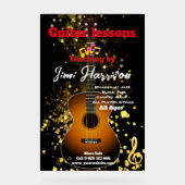 ギターカスタマイズレッスンアクリル記号ビッグサイズ アクリルサイン (正面)