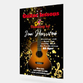 ギターカスタマイズレッスンアクリル記号ビッグサイズ アクリルサイン (傾斜)