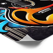 ギターカッコいいー ポスター (角)