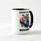 ギターカラフルが音楽と共に大声で生き続ける マグカップ (正面右)