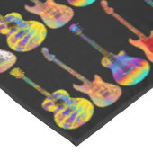 ギターカラフルの音楽パターン テーブルクロス (アングル)