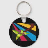 ギターカラフルー キーホルダー (正面)