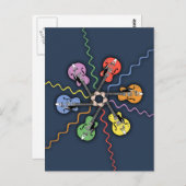 ギターカラーホイール ポストカード (正面/裏面)