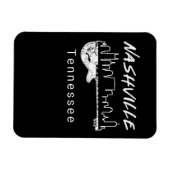 ギターカントリー音楽お土産ギフトナッシュビル マグネット (横)