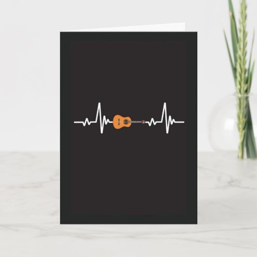 ギターカード ロックンロール ギタリスト ミュージシャン カード (正面)