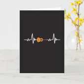 ギターカード ロックンロール ギタリスト ミュージシャン カード (黄色い花)