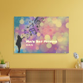 ギターガールバルミツワーサインインボード キャンバスプリント (インサイチュ (リビング))