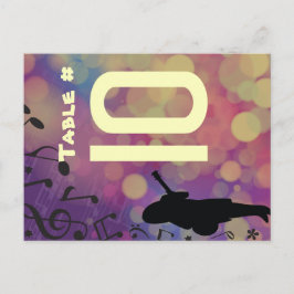ギターガールバルミツワーテーブル席カード ポストカード
