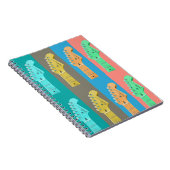 ギターガールモダンパステルカラフル ノートブック (右側)