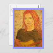 ギターガール ポストカード (正面/裏面)