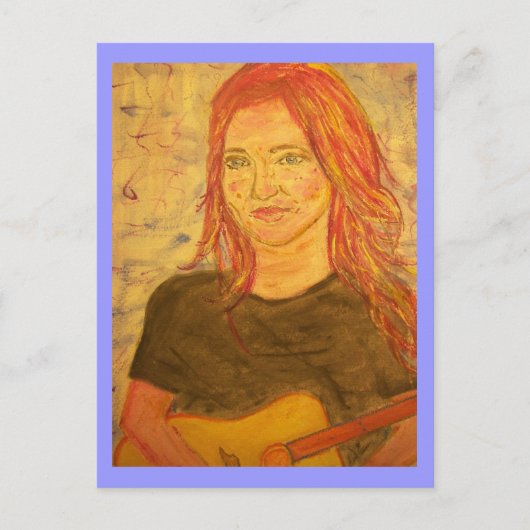 ギターガール ポストカード (正面)