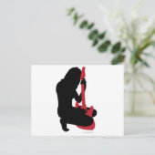 ギターガール ポストカード (スタンド正面)