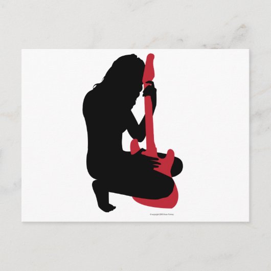 ギターガール ポストカード (正面)