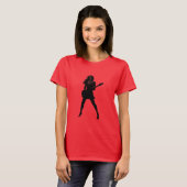 ギターガールTシャツ Tシャツ (正面フル)