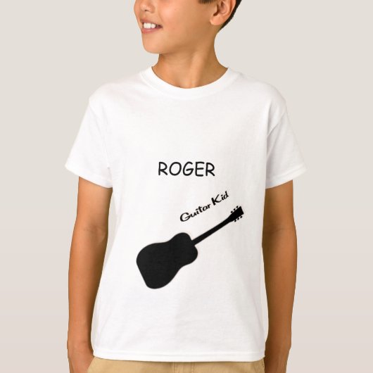 ギターキッド名前をカスタムするtシャツ tシャツ (正面)