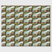 ギターキャディラック&カウボーイブーツプリント ラッピングペーパー (フラット)