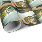 ギターキャディラック&カウボーイブーツプリント ラッピングペーパー (ロールコーナー)