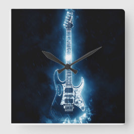 ギターキャンディー缶スクエア紙コースターキーチェーン スクエア壁時計