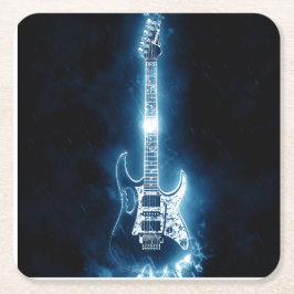 ギターキャンディー缶 スクエアペーパーコースター