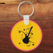 ギターキーチェーン キーホルダー (正面)