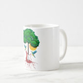 ギターギタリスト恋人楽器エレクトリックベース コーヒーマグカップ (正面右)