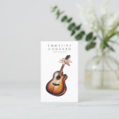 ギターギタリスト音楽ミュージシャン先生 名刺 (スタンド正面)